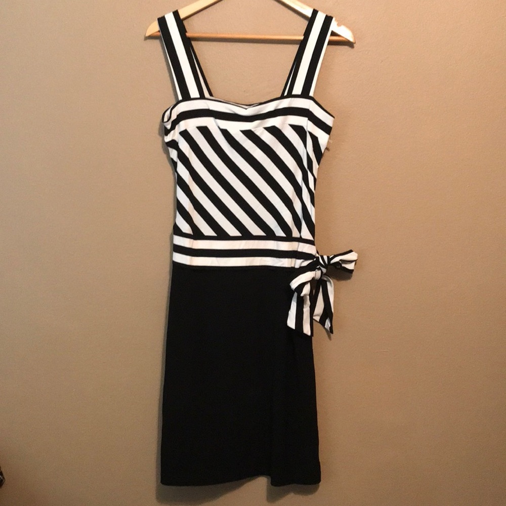 Black and White Stripped Dress